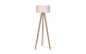 Standleuchte Deono, Eiche geölt/weiß, 160 cm
