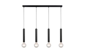 Pendelleuchte Barrell, schwarz, 4-flammig, 66 cm