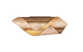 LED-Wandleuchte Nevis, goldfarbig, 31 cm