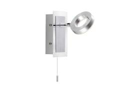 LED-Wandleuchte Sileda, aluminium matt, 15 cm