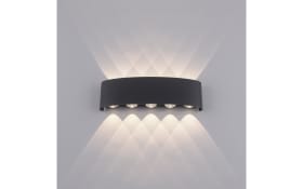 LED-Wandleuchte Carlo, anthrazit, 10-flammig, 27 cm