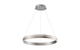 LED-Pendelleuchte Q-Vito, stahlfarbig, 59 cm