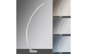 LED-Standleuchte Q-Vito CCT, stahlfarbig, 172 cm