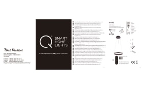 LED-Pendelleuchte Q-Vito, anthrazit, 40 cm