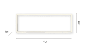LED-Deckenleuchte Pure-Lines, aluminium, 30 - 110 cm
