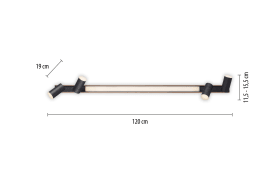 LED-Deckenleuchte Pure-Lines, holzfarbig, 120 cm
