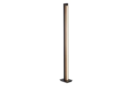 LED-Standleuchte Pure-Lines, holzfarbig, 155 cm