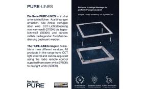 LED-Deckenleuchte Pure-Lines, anthrazit, 110 cm