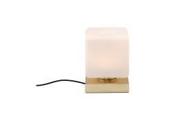 LED-Tischleuchte Dadoa, messing, 16 cm