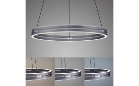 LED-Pendelleuchte Pure E-Clipse, grau, inkl. CCT und Fernbedienung