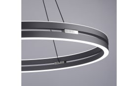 LED-Pendelleuchte Pure E-Clipse, grau, inkl. CCT und Fernbedienung
