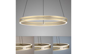 LED-Pendelleuchte Pure E-Clipse, messing, inkl. CCT und Fernbedienung