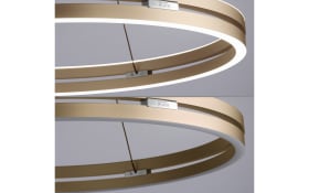 LED-Pendelleuchte Pure E-Clipse, messing, inkl. CCT und Fernbedienung