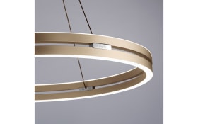 LED-Pendelleuchte Pure E-Clipse, messing, inkl. CCT und Fernbedienung