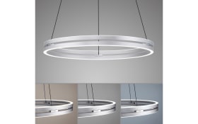 LED-Pendelleuchte Pure E-Clipse, aluminiumfarbig, inkl. CCT und Fernbedienung