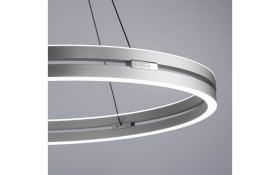 LED-Pendelleuchte Pure E-Clipse, aluminiumfarbig, inkl. CCT und Fernbedienung