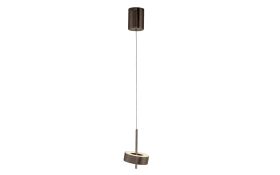 LED-Pendelleuchte Q-Rotate, dunkelbraun, inkl. Smarthomefunktion