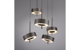LED-Pendelleuchte Q-Rotate, dunkelbraun, inkl. Smarthomefunktion