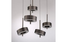 LED-Pendelleuchte Q-Rotate, dunkelbraun, inkl. Smarthomefunktion