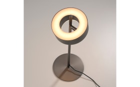 LED-Tischleuchte Q-Rotate, dunkelbraun, inkl. Smarthomefunktion