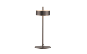 LED-Tischleuchte Q-Rotate, dunkelbraun, inkl. Smarthomefunktion