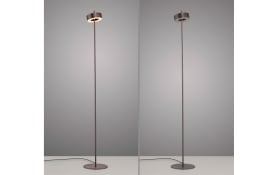LED-Stehleuchte Q-Rotate, dunkelbraun, inkl. Smarthomefunktion