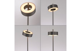 LED-Stehleuchte Q-Rotate, dunkelbraun, inkl. Smarthomefunktion