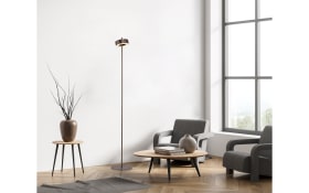 LED-Stehleuchte Q-Rotate, dunkelbraun, inkl. Smarthomefunktion