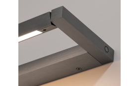 LED Wandleuchte Pure Puro, grau, 100 cm, 360°drehbar