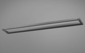 LED Wandleuchte Pure Puro, grau, 100 cm, 360°drehbar
