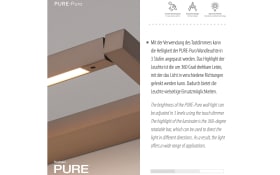 LED Wandleuchte Pure Puro, bronze, 50 cm, 360°drehbar