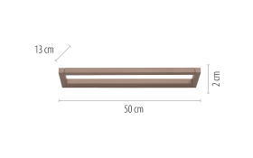 LED Wandleuchte Pure Puro, bronze, 50 cm, 360°drehbar