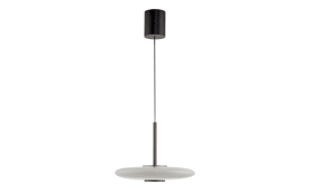 LED-Pendelleuchte Pure-Vitrum, dunkelbraun, inkl. CCT und E-Lift