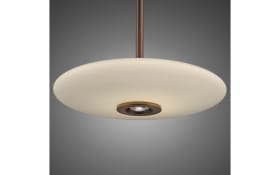 LED-Pendelleuchte Pure-Vitrum, dunkelbraun, inkl. CCT und E-Lift