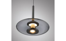 LED-Pendelleuchte Pure-Vitrum, grau, inkl. CCT und E-Lift