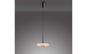 LED-Pendelleuchte Pure-Vitrum, dunkelbraun, inkl. CCT und E-Lift