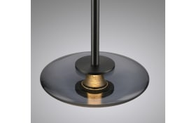 LED-Pendelleuchte Pure-Vitrum, grau/rauchfarbig, inkl. CCT und E-Lift
