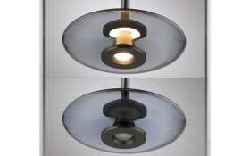 LED-Pendelleuchte Pure-Vitrum, grau/rauchfarbig, inkl. CCT und E-Lift