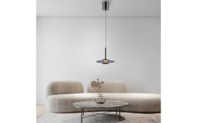 LED-Pendelleuchte Pure-Vitrum, grau/rauchfarbig, inkl. CCT und E-Lift