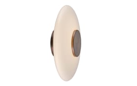 LED-Wandleuchte Pure-Vitrum, dunkelbraun, inkl. Dimmfunktion