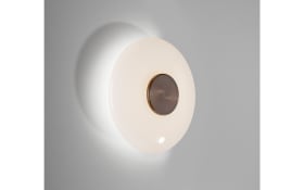 LED-Wandleuchte Pure-Vitrum, dunkelbraun, inkl. Dimmfunktion