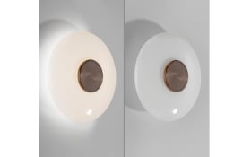 LED-Wandleuchte Pure-Vitrum, dunkelbraun, inkl. Dimmfunktion