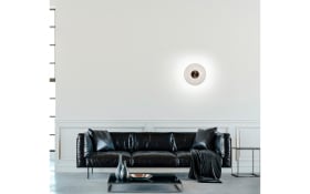 LED-Wandleuchte Pure-Vitrum, dunkelbraun, inkl. Dimmfunktion