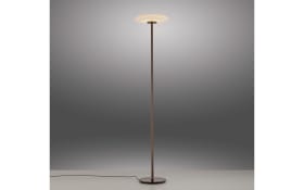 LED-Stehleuchte Pure-Vitrum, dunkelbraun, inkl. Dimmfunktion