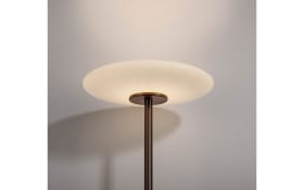 LED-Stehleuchte Pure-Vitrum, dunkelbraun, inkl. Dimmfunktion