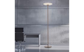 LED-Stehleuchte Pure-Vitrum, dunkelbraun, inkl. Dimmfunktion