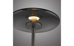 LED-Stehleuchte Pure-Vitrum, grau/rauchfarbig, inkl. Dimmfunktion