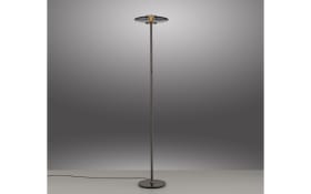 LED-Stehleuchte Pure-Vitrum, grau/rauchfarbig, inkl. Dimmfunktion