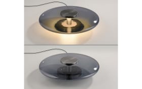 LED-Tischleuchte Pure-Vitrum, grau/rauchfarbig, inkl. Dimmfunktion