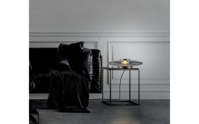 LED-Tischleuchte Pure-Vitrum, grau/rauchfarbig, inkl. Dimmfunktion
